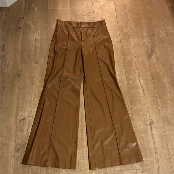 Alice + Olivia Dylan Wide-Leg Vegan Leather Pants size 10 NWOT - Picture 7 of 7